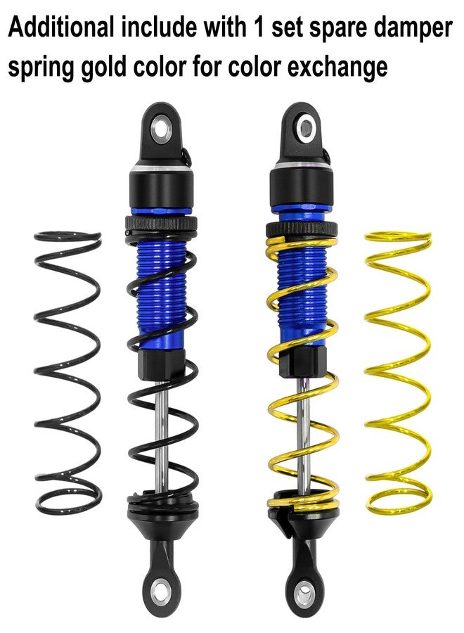LRFHL Aluminum RC Shock Absorber Front Rear Adjustable Springs Shock Damper for 1/16 Mini Maxx 4WD 107154-1 Mini XRT VXL-3S 108076-1 RC Truck Upgrade Parts (4PCS, Blue) - Image 5